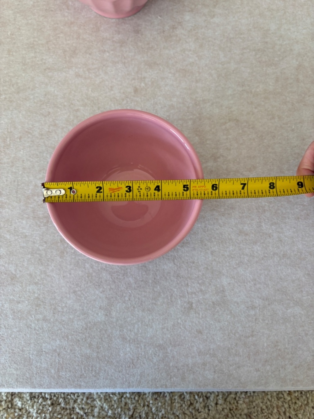 Anthropologie Cereal Bowls Pink Set of 3 - Picture 4 of 6